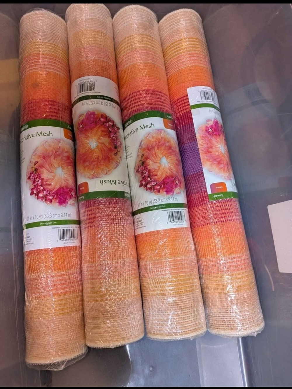 Decorative Mesh Rolls - Ombre (4 Pack)